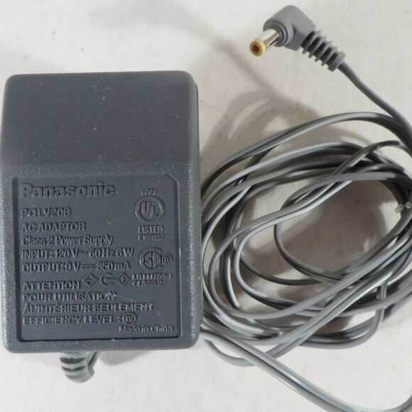 Genuine Panasonic PQLV208 Class 2 Power Supply Charger Output 9V 350mA Tested - Picture 2 of 2